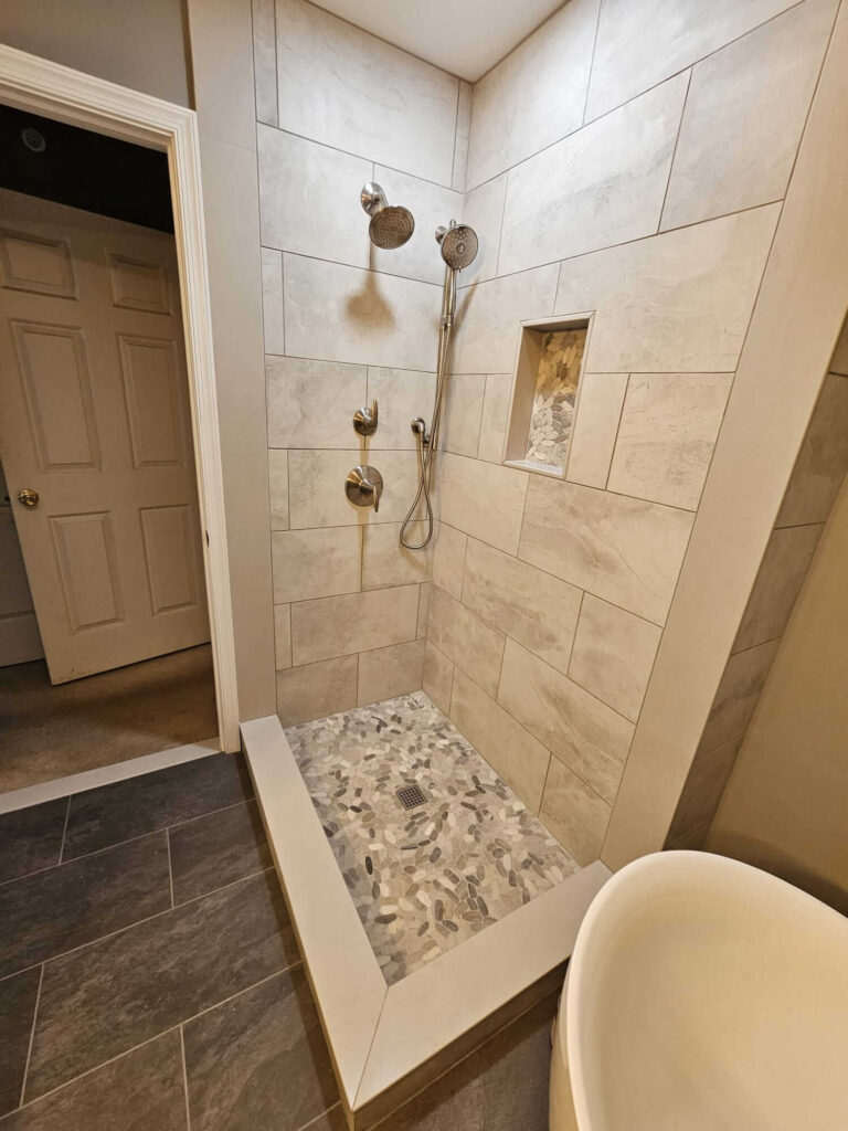 small bathroom remodeling by ABC in bucks county PA