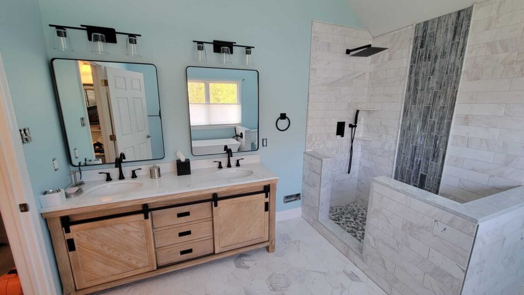 beautiful bathroom remodeling by ABC in bucks county PA